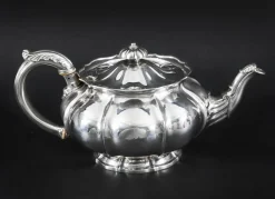 Antike georgische Teekanne aus Sterlingsilber von Paul Storr, 19. Jh