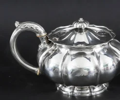 Antike georgische Teekanne aus Sterlingsilber von Paul Storr, 19. Jh