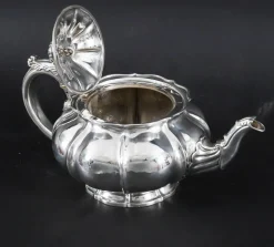 Antike georgische Teekanne aus Sterlingsilber von Paul Storr, 19. Jh