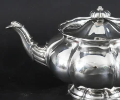 Antike georgische Teekanne aus Sterlingsilber von Paul Storr, 19. Jh