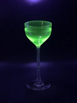 Antike Glaskuppel Weingläser, 1890er, 5 . Set