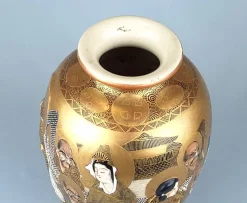 Antike japanische Satsuma Vase, 1890er