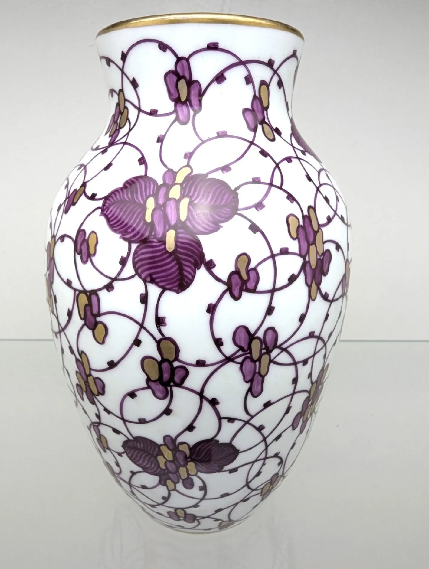 Antike Jugendstil Vase von Adelbert Niemeyer für KPM Nymphenburg, Germany, 1906