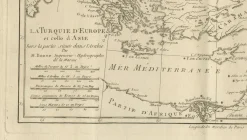 Antike Karte des Osmanischen Reiches, 1780