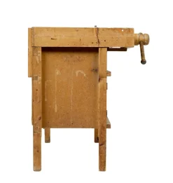 Antike Kiefernholz Werkbank, 1900