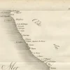 Antike Landkarte der Küste von Peru und Chile, 1760er