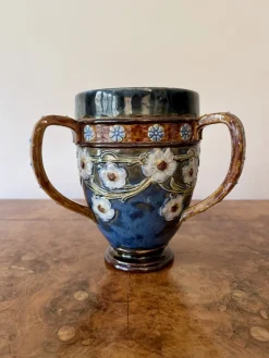 Antike liebevolle Tassen von Royal Doulton, 1900er, 2er Set