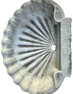 Antike Muschelschale aus Parian Marmor, 19. Jh