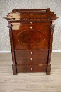 Antiker Biedermeier Sekretär aus Mahagoni, 1840