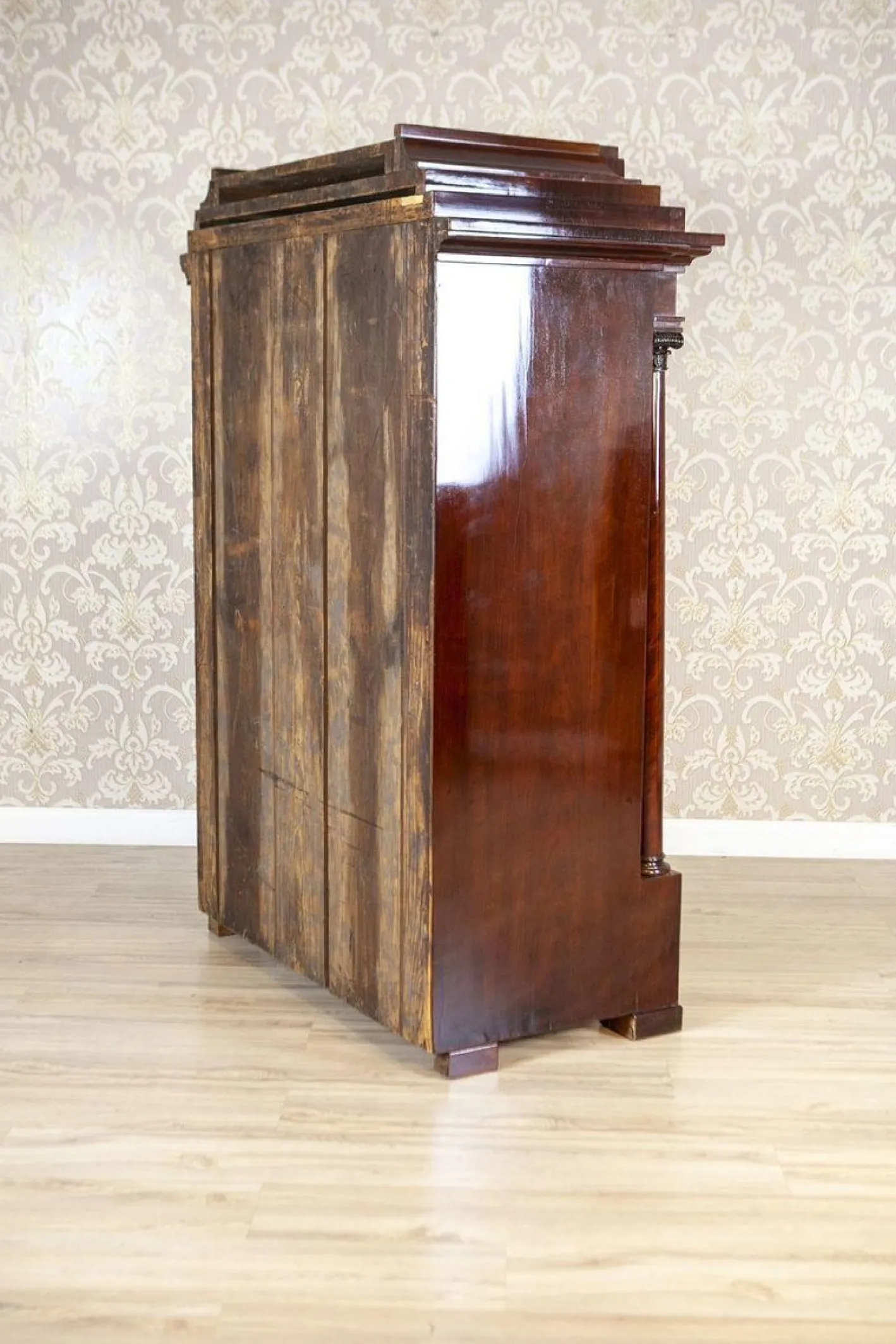 Antiker Biedermeier Sekretär aus Mahagoni, 1840
