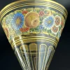 Antiker Emaillierter & Vergoldeter Glasbecher von Hermann Pautsch, 1890