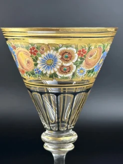 Antiker Emaillierter & Vergoldeter Glasbecher von Hermann Pautsch, 1890