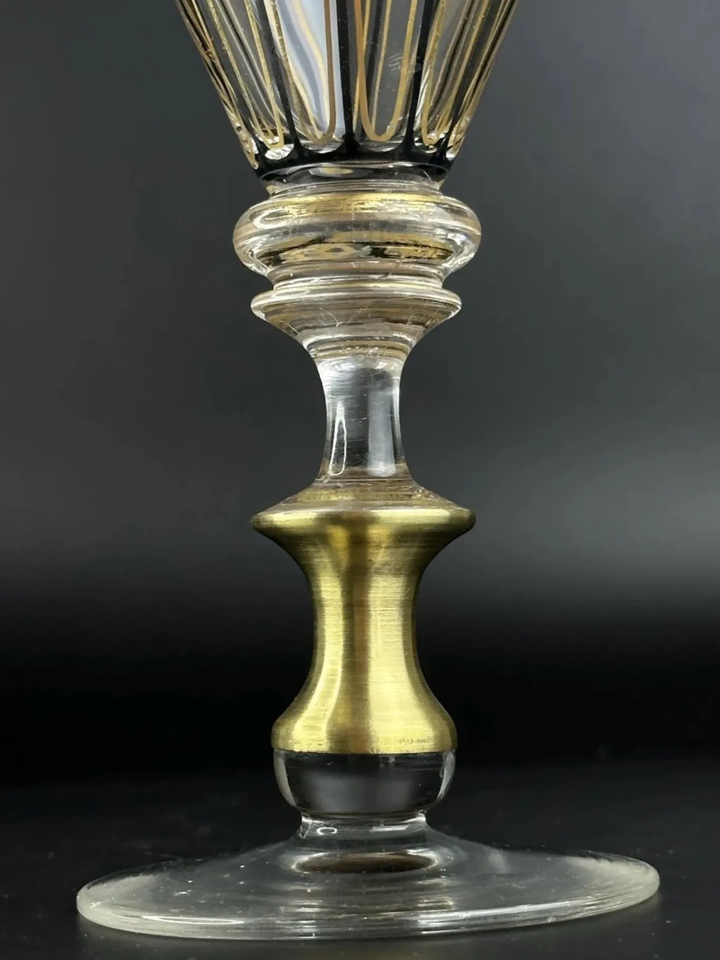Antiker Emaillierter & Vergoldeter Glasbecher von Hermann Pautsch, 1890