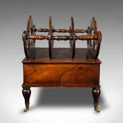 Antiker englischer Canterbury Ständer / Zeitungsständer, 1820er