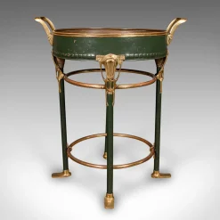 Antiker französischer Flaschenkühler aus Messing, 1880