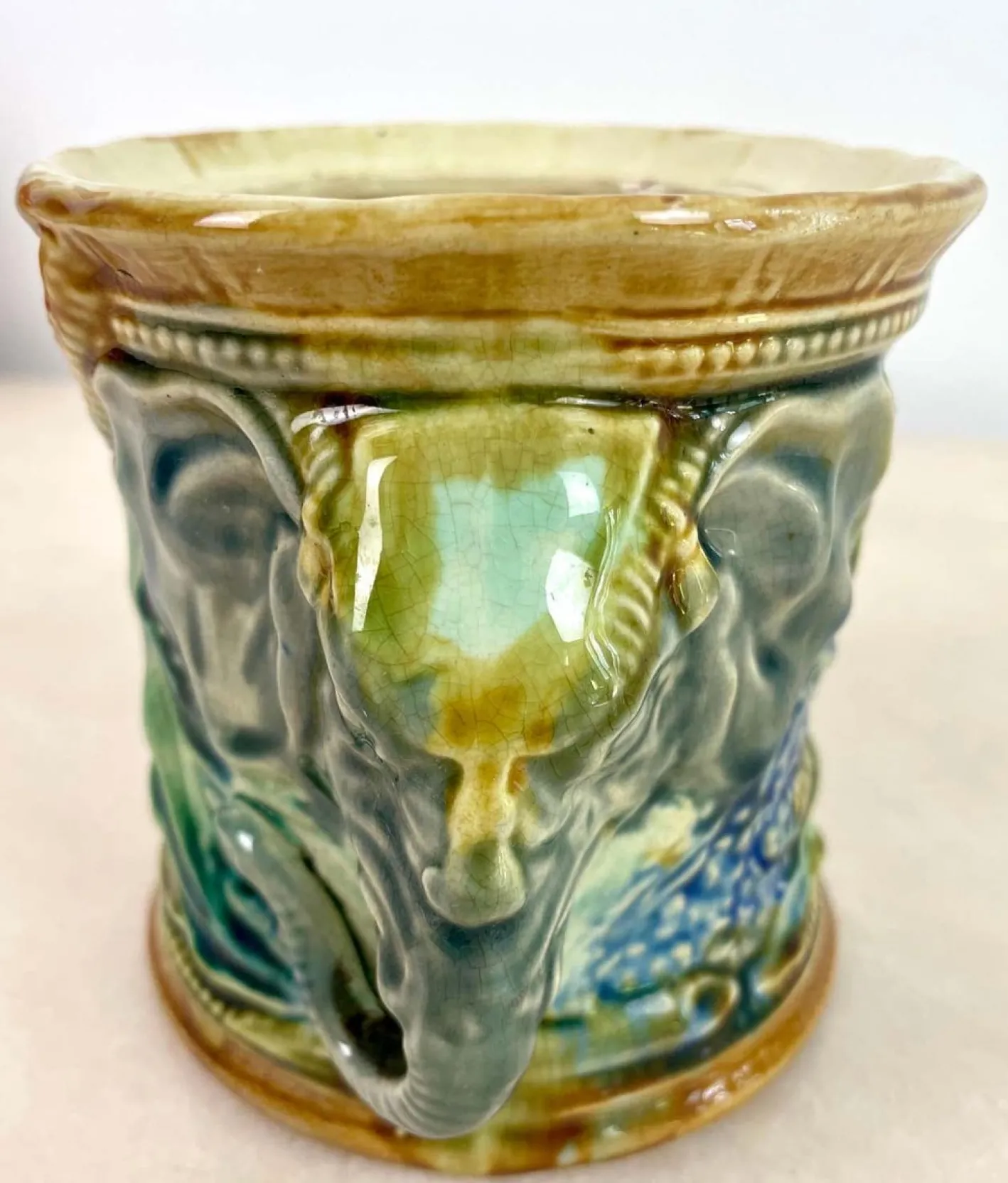 Antiker französischer Jugendstil Topf, 1890