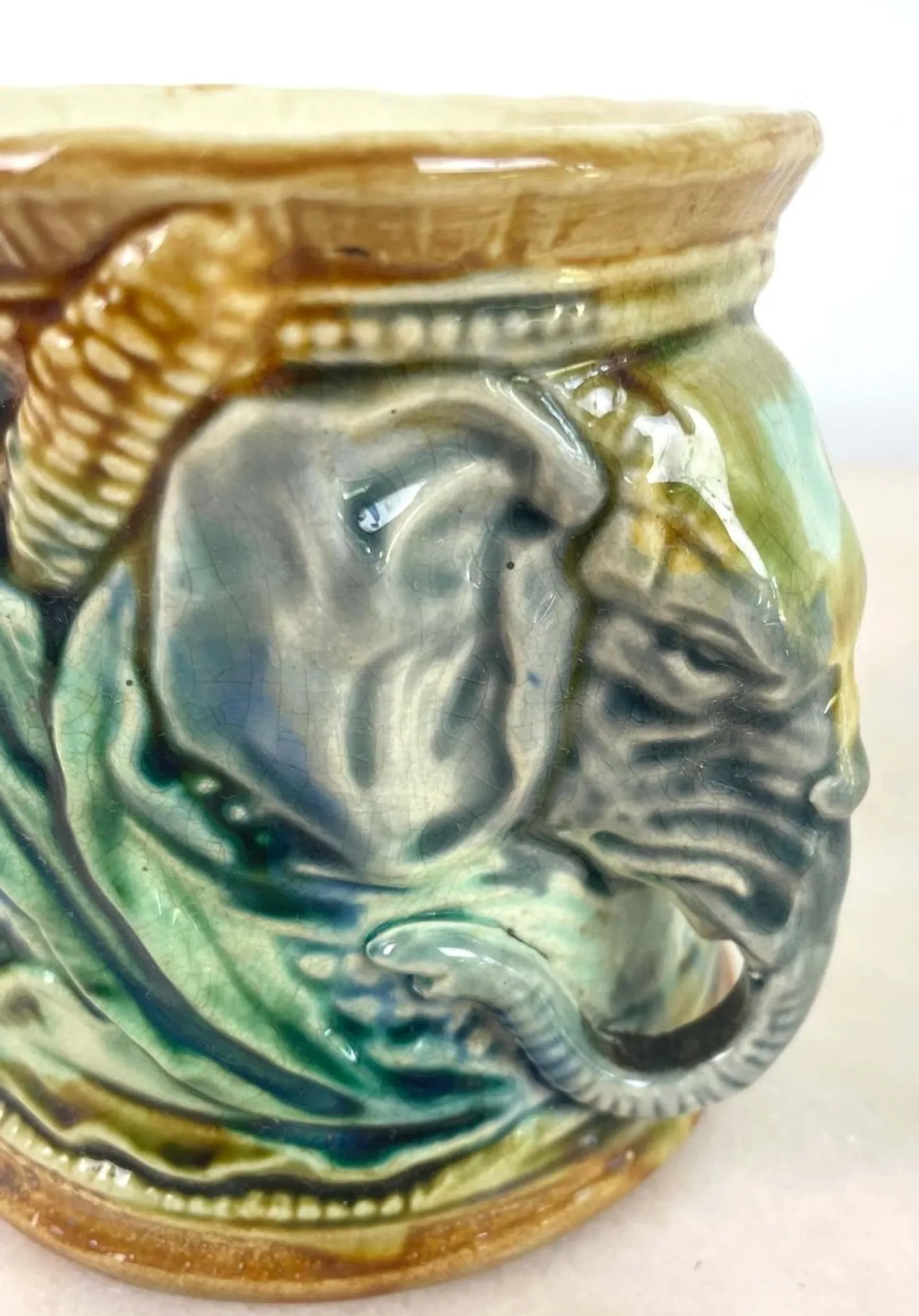 Antiker französischer Jugendstil Topf, 1890