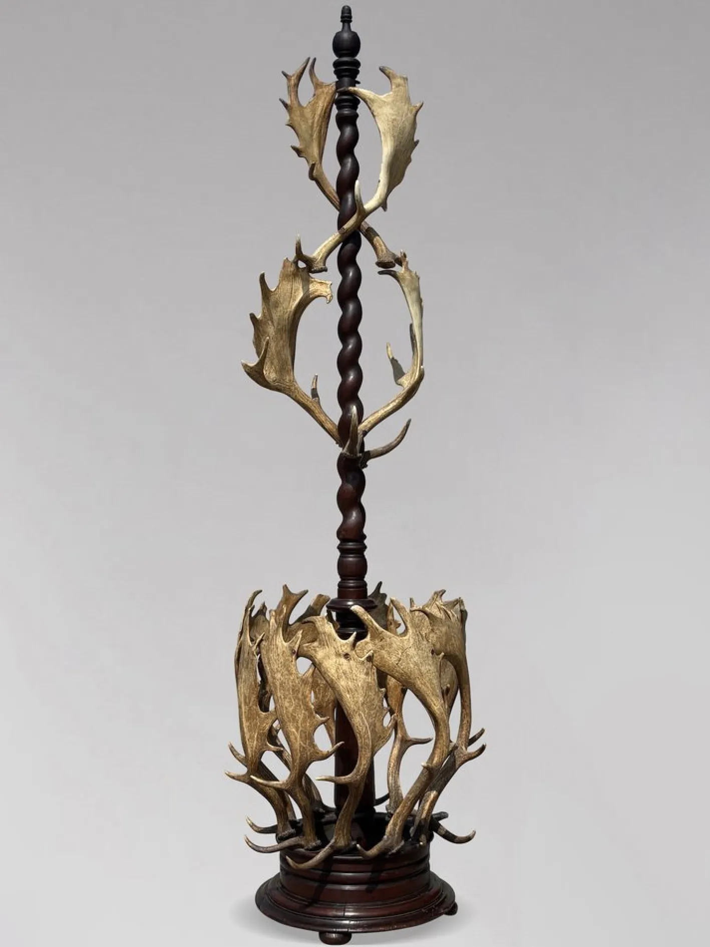 Antiker Garderobenständer aus Geweih von J. Parker of Woodstock, 1850