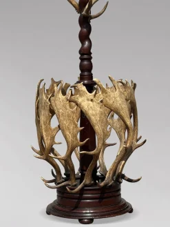 Antiker Garderobenständer aus Geweih von J. Parker of Woodstock, 1850