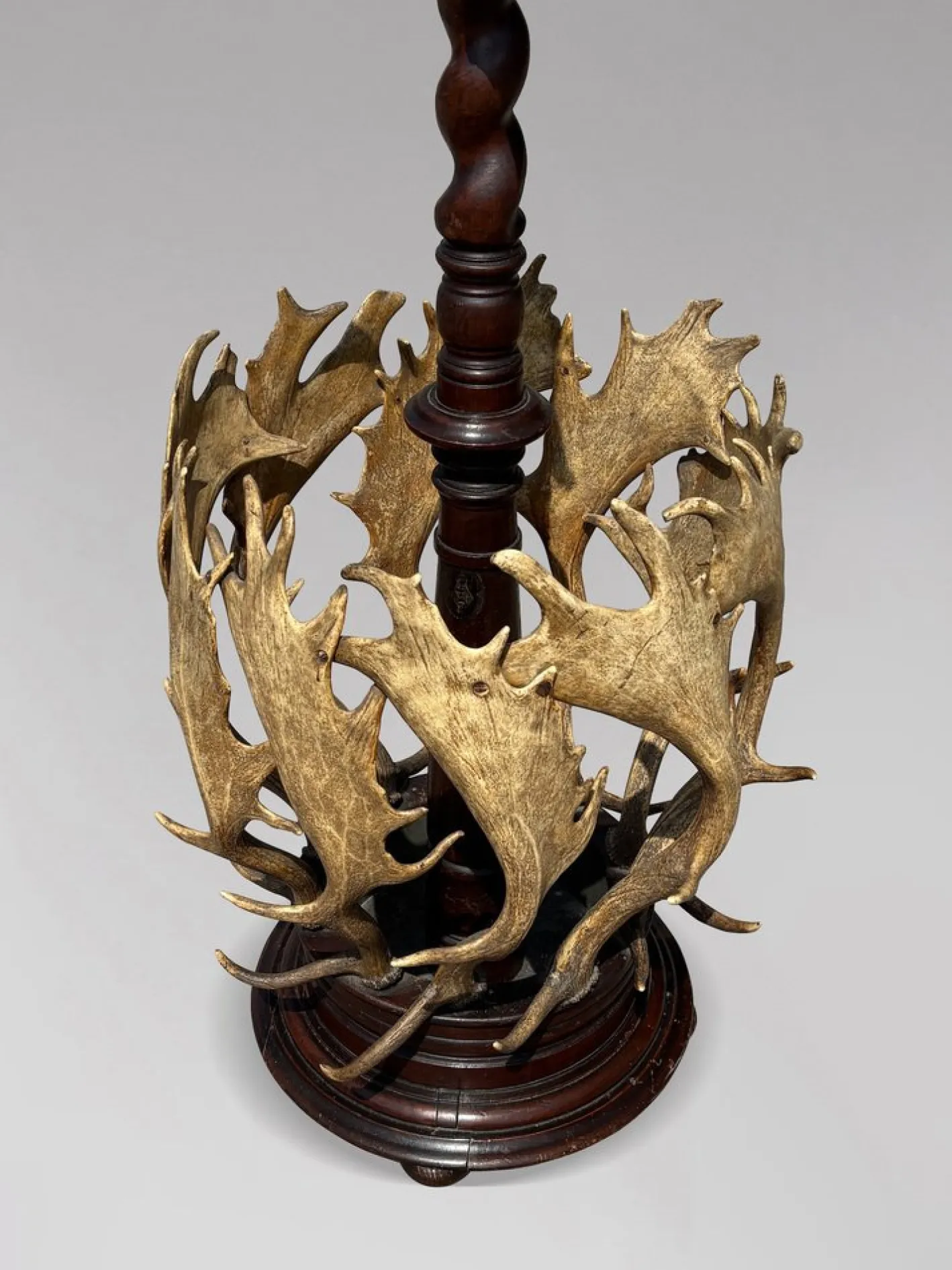 Antiker Garderobenständer aus Geweih von J. Parker of Woodstock, 1850
