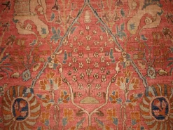 Antiker handgefertigter indischer Loristan Teppich, 1880er