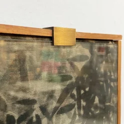 Antiker japanischer Wandteppich aus Seide mit 5 Füchsen im Bambuswald, 1700er