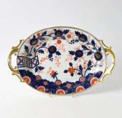 Antiker Porzellanteller mit Imari Muster von Fischer & Mieg Pirkenhammer, 1850er