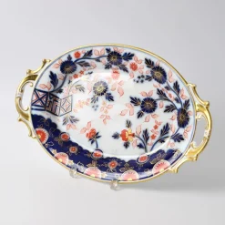Antiker Porzellanteller mit Imari Muster von Fischer & Mieg Pirkenhammer, 1850er