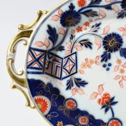 Antiker Porzellanteller mit Imari Muster von Fischer & Mieg Pirkenhammer, 1850er
