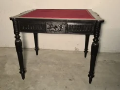 Antiker schwarzer Jugendstil Spieltisch