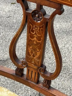 Antiker Sheraton Armlehnstuhl aus Mahagoni