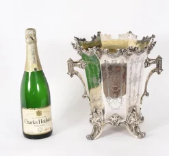 Antiker Weinkühler Champagner Eiskübel von Elkington, Mason & Co, 1849