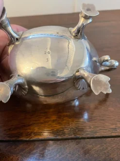 Antikes edwardianisches versilbertes Teeservice, 1900er, 4er Set