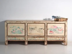 Antikes lackiertes Sideboard aus Kiefernholz, China, 1930