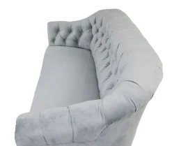 Antikes Sofa und Stühle mit Knopfleiste, 1900, 3er Set