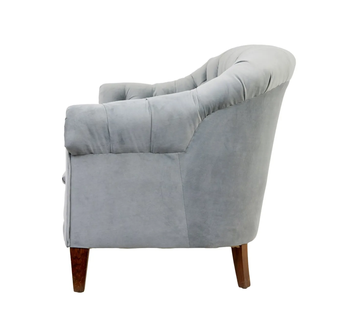 Antikes Sofa und Stühle mit Knopfleiste, 1900, 3er Set