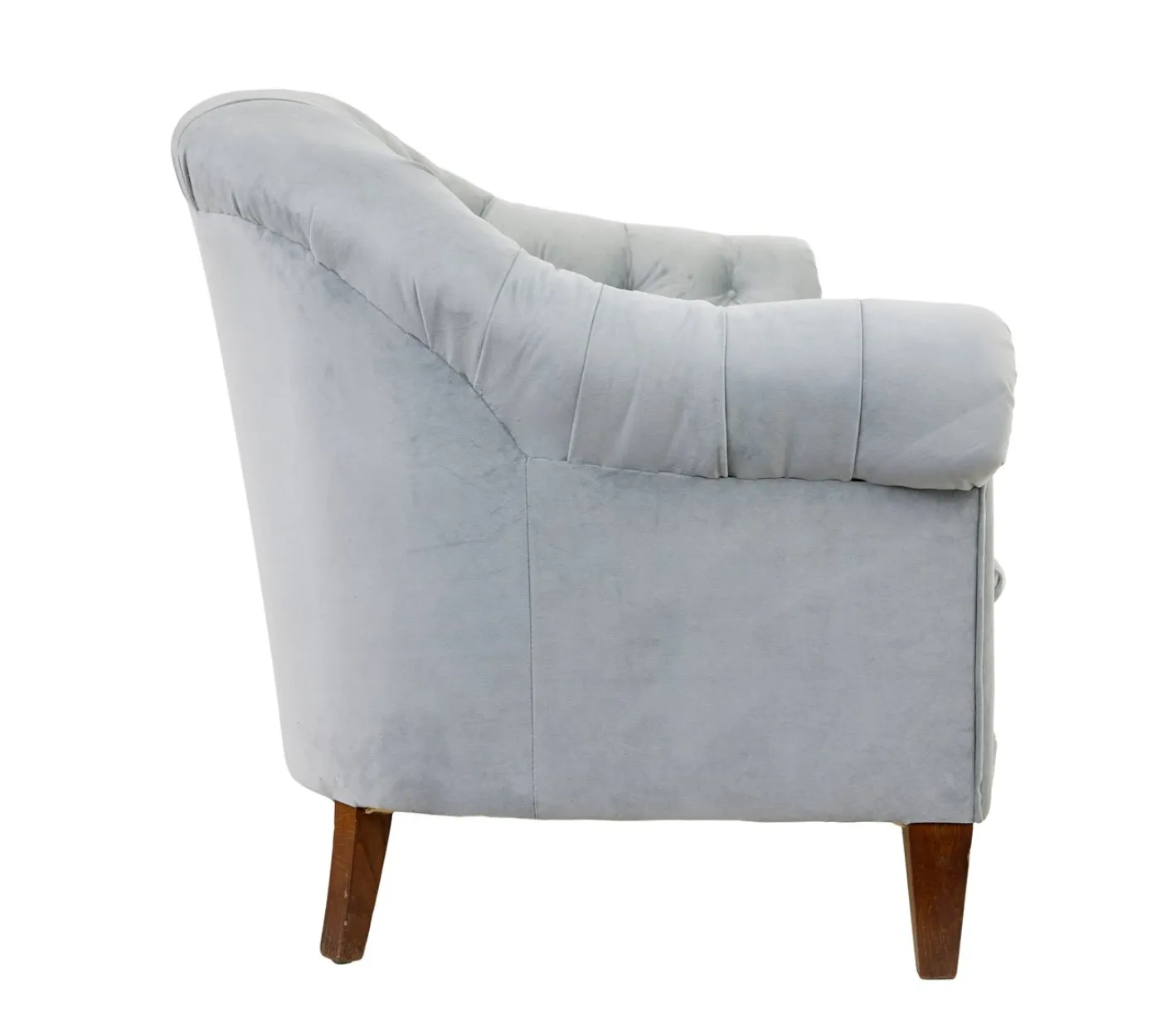 Antikes Sofa und Stühle mit Knopfleiste, 1900, 3er Set
