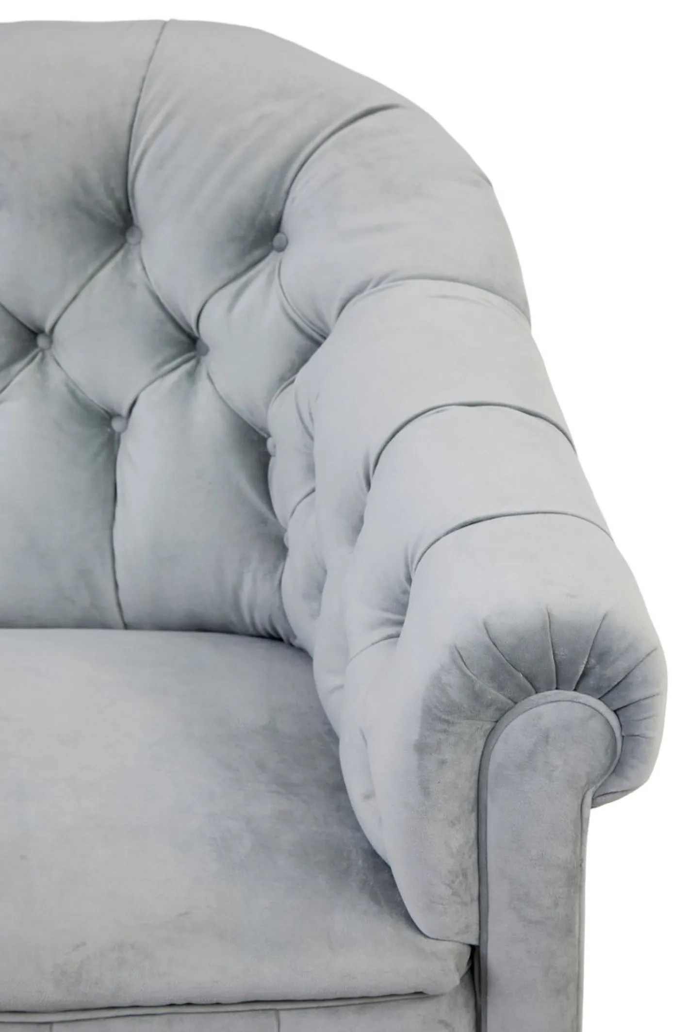 Antikes Sofa und Stühle mit Knopfleiste, 1900, 3er Set