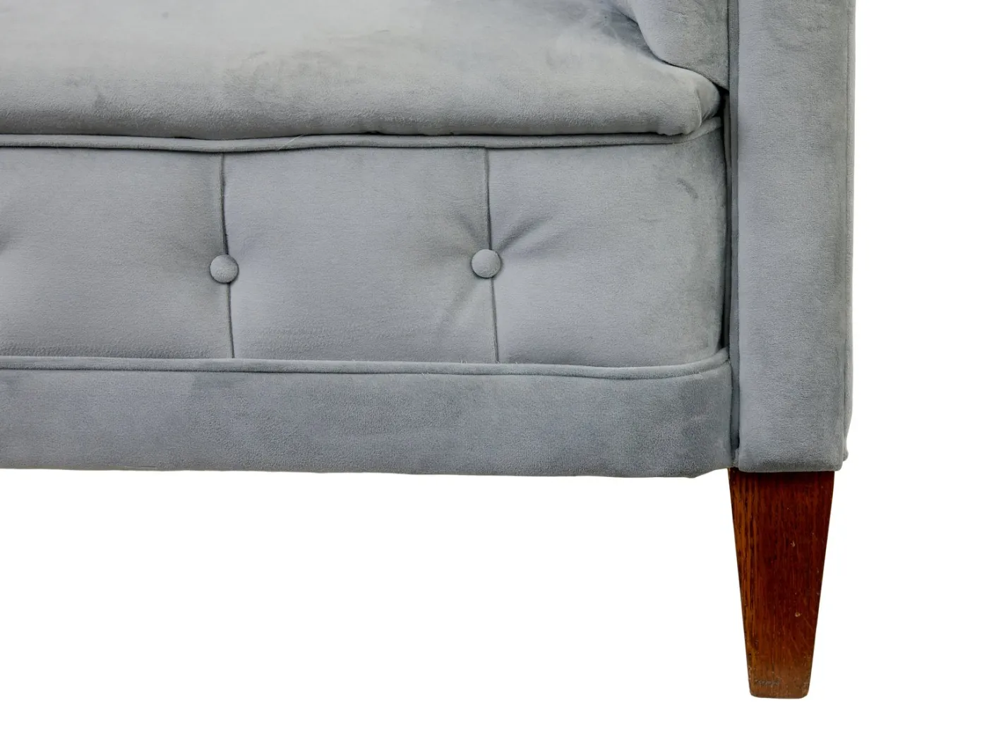 Antikes Sofa und Stühle mit Knopfleiste, 1900, 3er Set