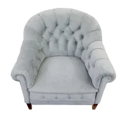 Antikes Sofa und Stühle mit Knopfleiste, 1900, 3er Set