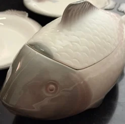 Antikes österreichisches Fischservice, 1920er, 16 Set