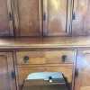 Antikes 2-teiliges französisches Buffet aus Nussholz mit Sideboard, frühes 20. Jh