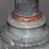 Antike Säule aus Türkisblauem & Rotem Marmor, 1800er