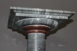Antike Säule aus Türkisblauem & Rotem Marmor, 1800er
