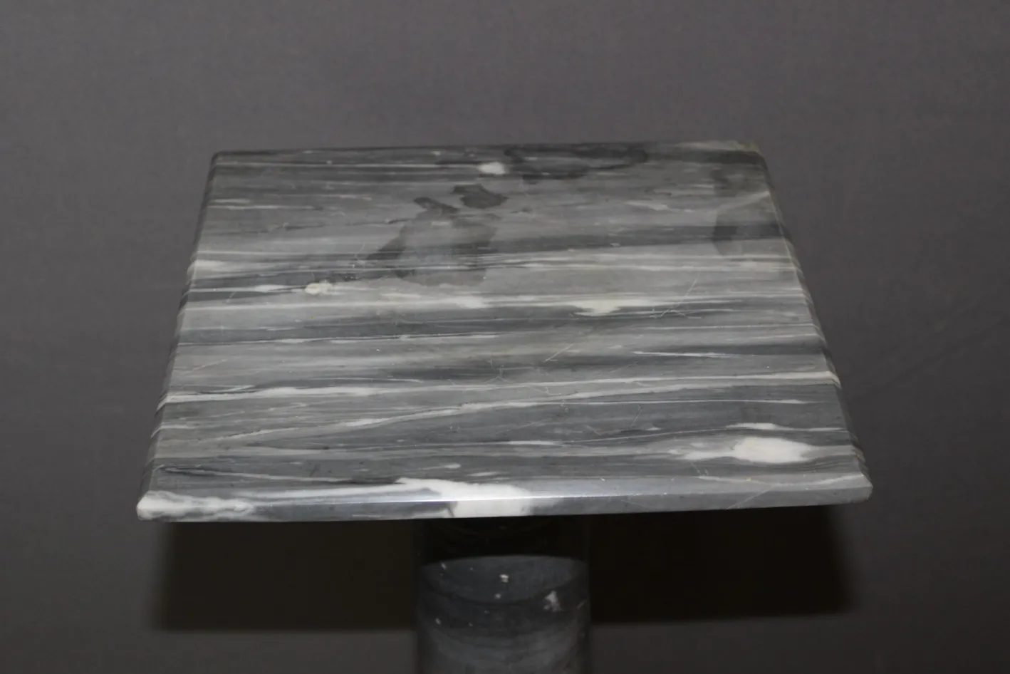 Antike Säule aus Türkisblauem & Rotem Marmor, 1800er