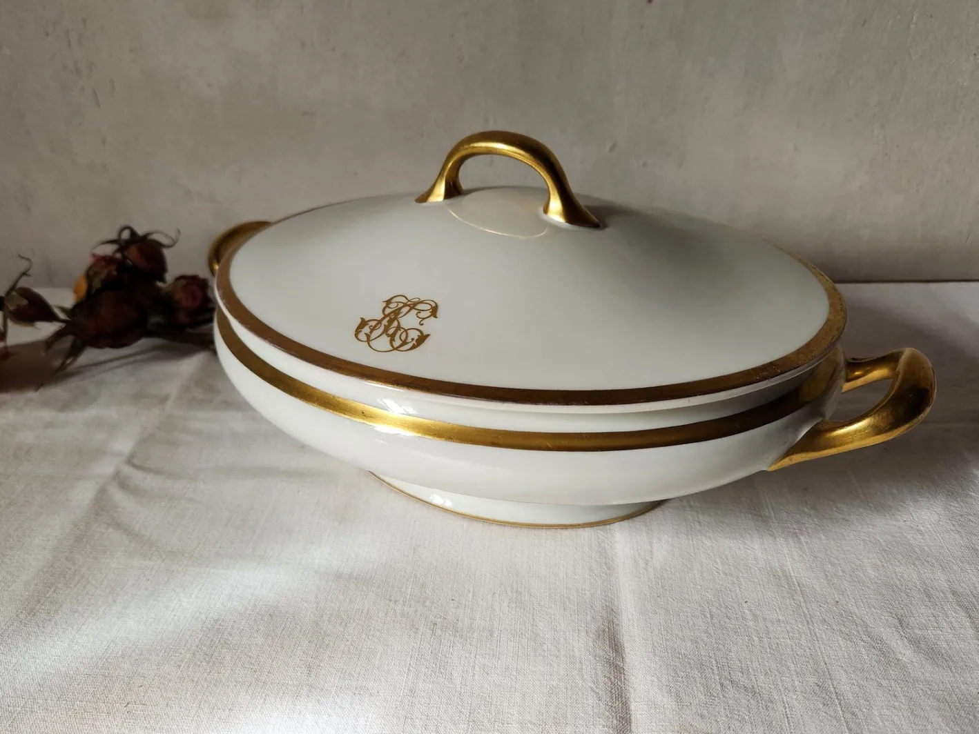 Antike Suppenterrine von Bernardaud, 1890er