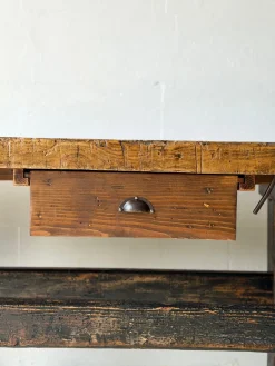 Antike Tischler Werkbank aus Holz, 1890er