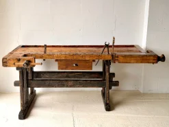 Antike Tischler Werkbank aus Holz, 1890er