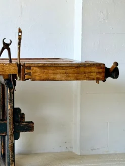 Antike Tischler Werkbank aus Holz, 1890er