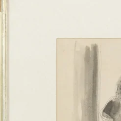 António Carneiro, Figur, Mischtechnik auf Papier